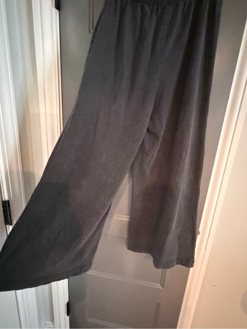 Z Supply scout 100% cotton  jersey elastic waist pull on pants charcoal S - Picture 3 of 3